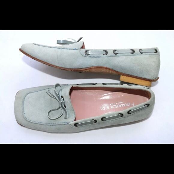 Fieramosca Italy Square Toe Suede Driving Mocs - Picture 2 of 7